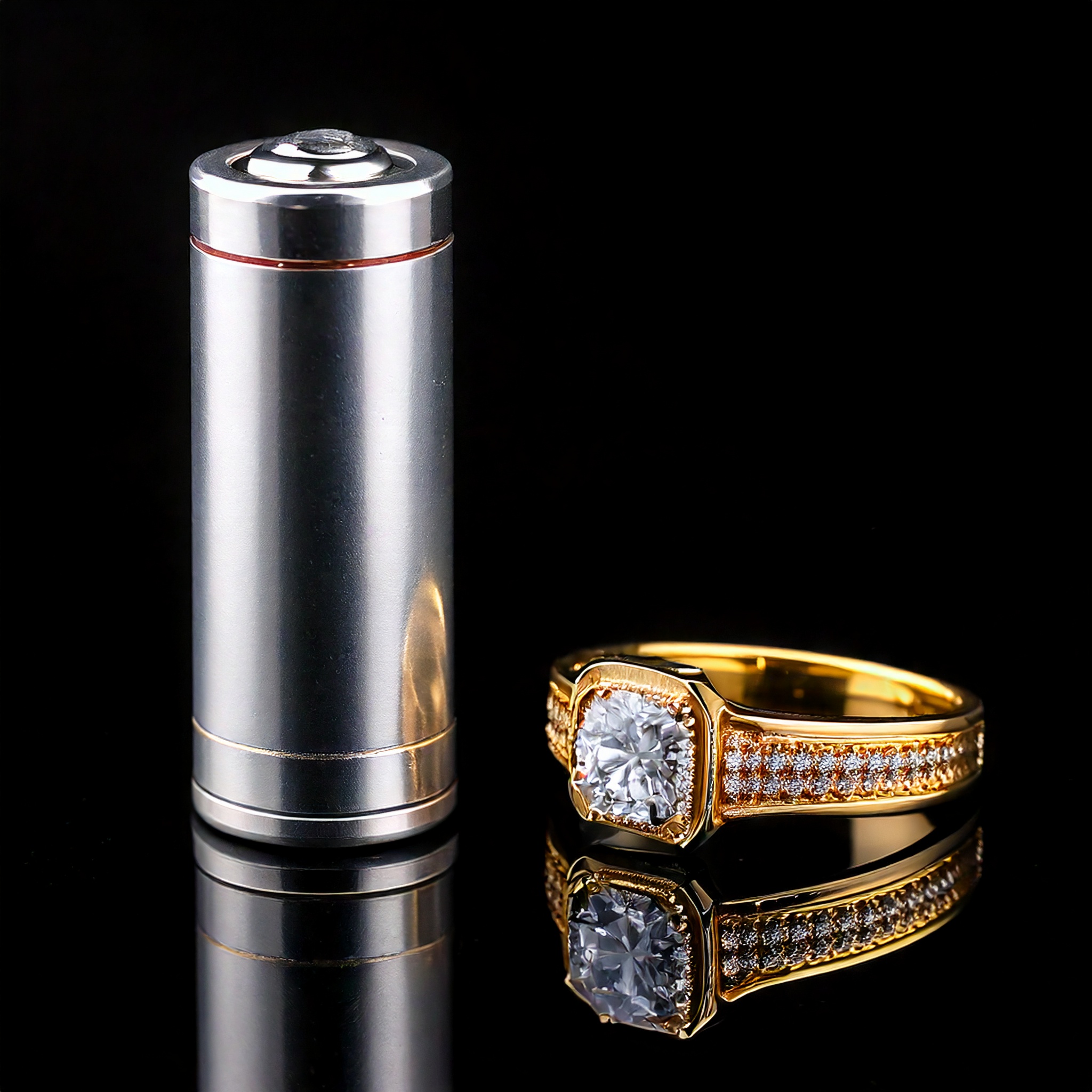 A chemistry student on a see-saw to illustrate that more effort produces greater results.